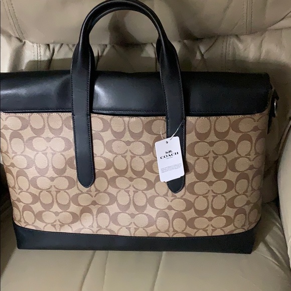 COACH MENS HAMILTON PORTFOLIO IN SIGNATURE CANVAS - Picture 2 of 6